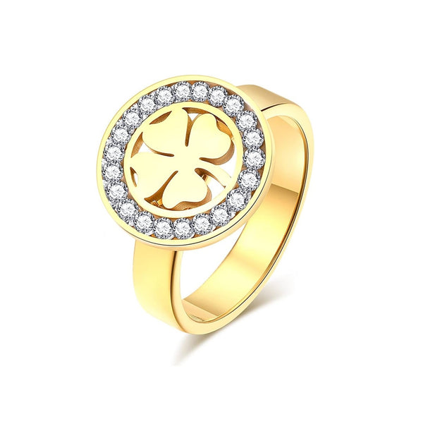 Luxury Zircon Butterfly Ring – Adjustable Gold-Plated Statement Jewelry | Elegant & Stylish Design